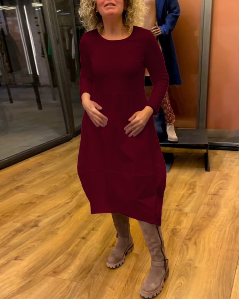 ALINA™ -  Chic Midi Dress