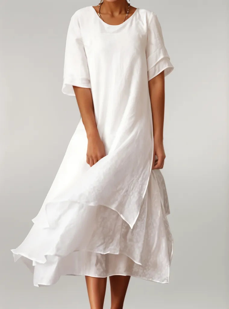 The Albane Relaxed Solid Maxi Dress