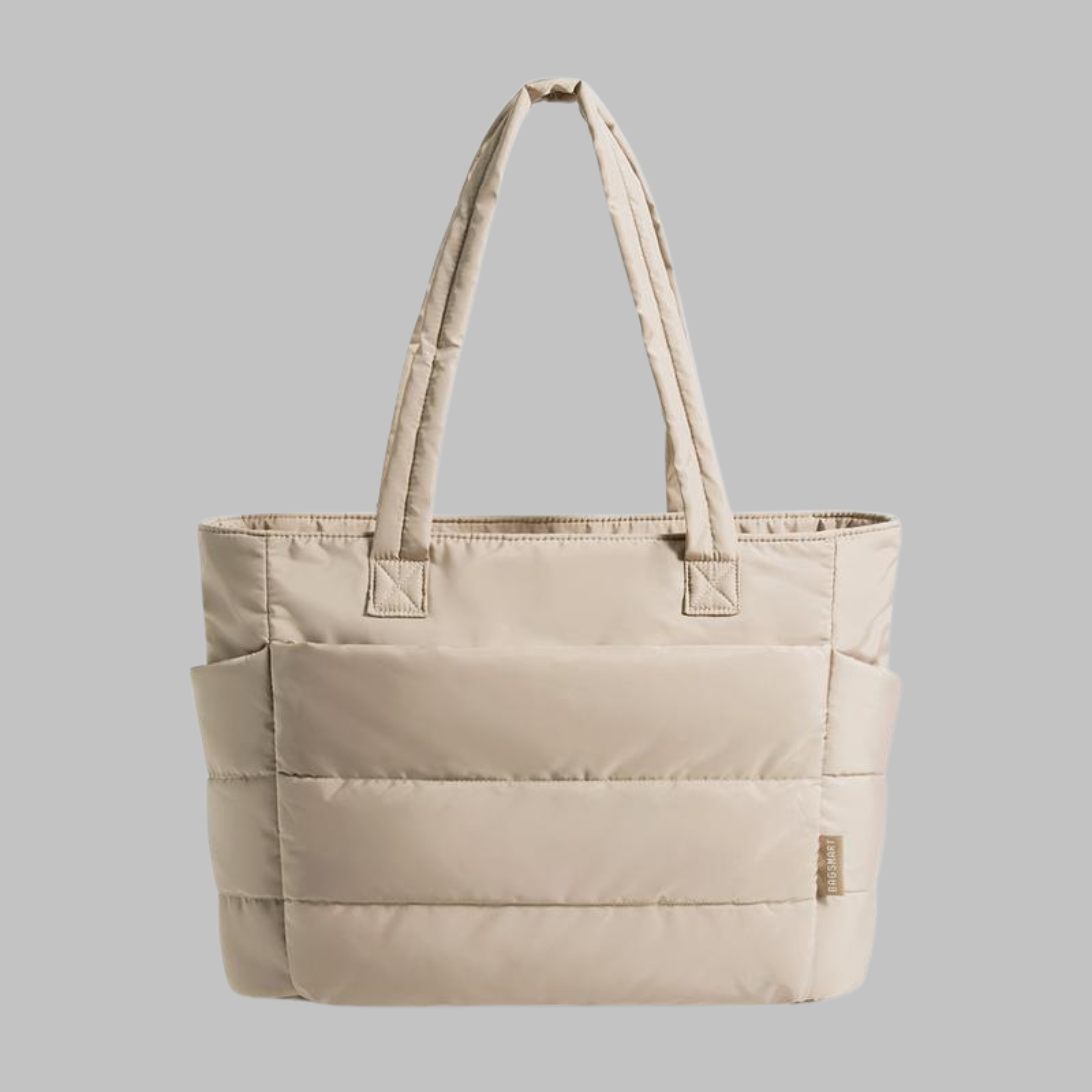 The Anaïs Pillowy Soft Shoulder Tote — quilted exterior front view