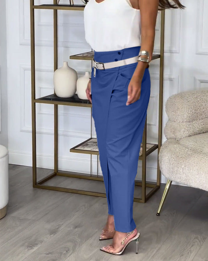 EMILIA™ - High-Waist Pants + Free Belt