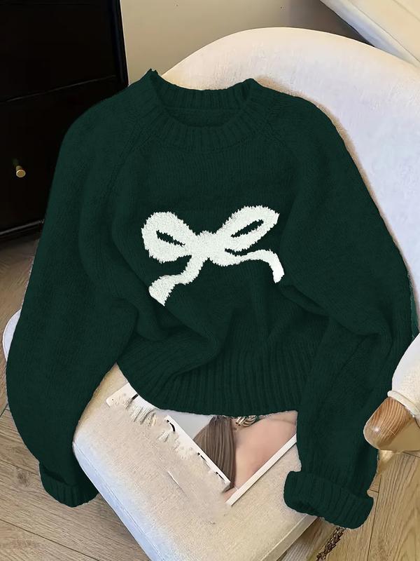 CORA™ - Elegant Bow Knit Sweater for Autumn & Winter Autumn