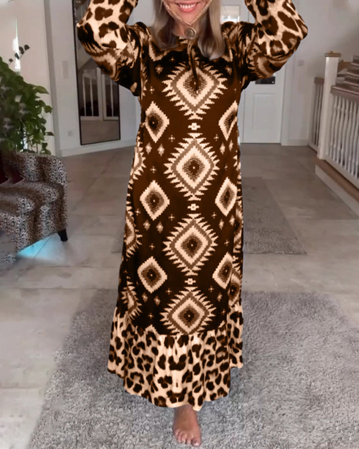 ZELLA™ - Luxe Geo Print Dress
