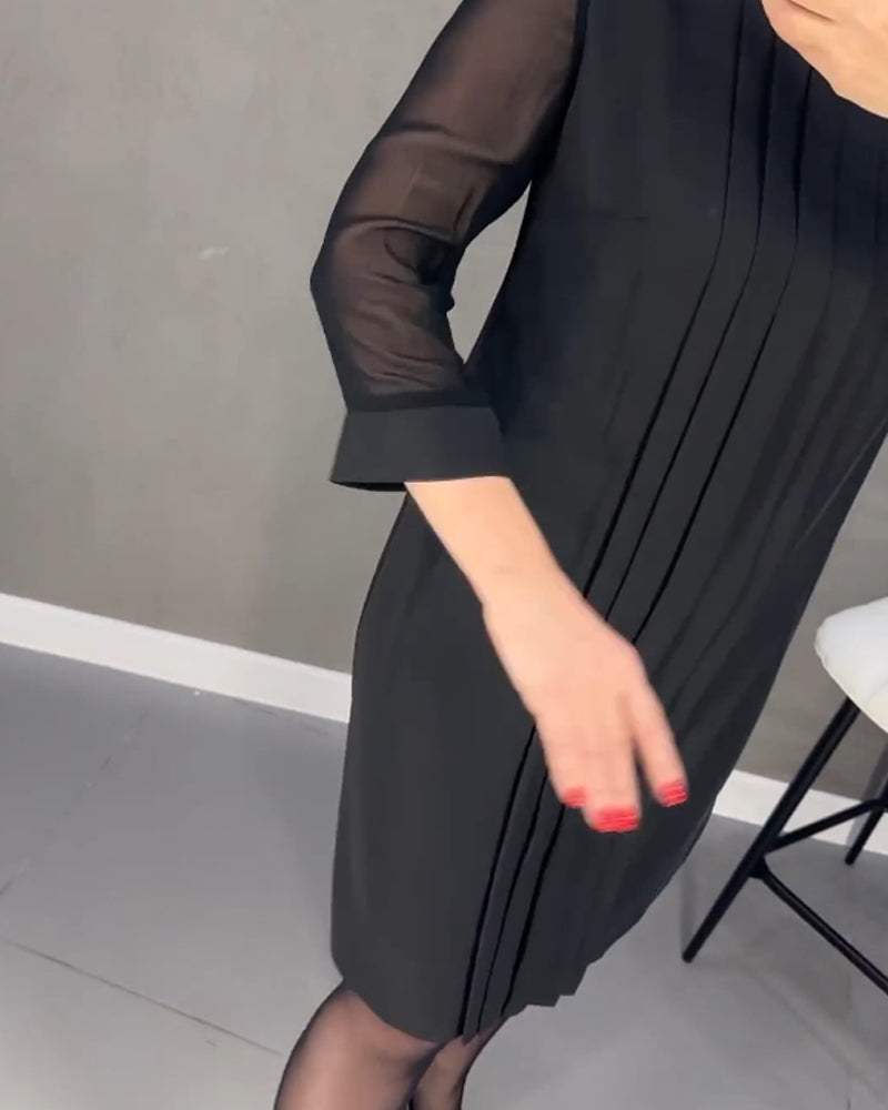 MARGOT™ - Elegant Pleated Dress