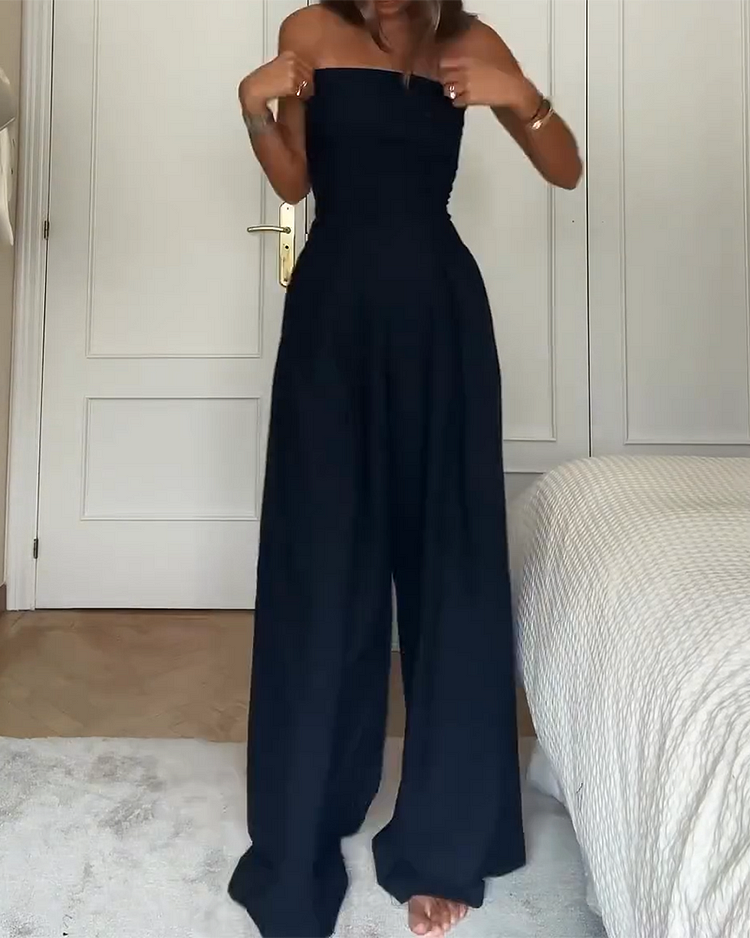 VELORA™ - Luxe Strapless Jumpsuit