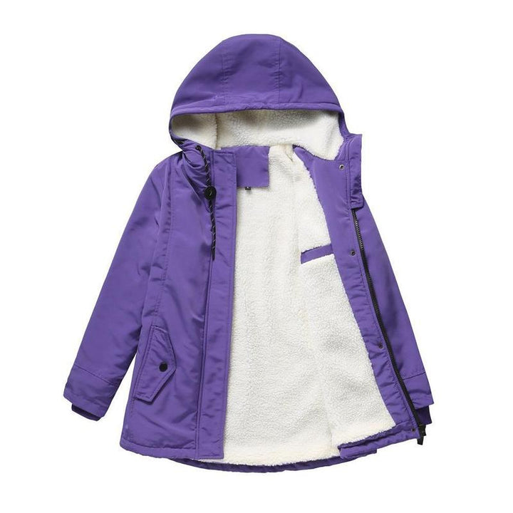 AMINA™ - Thick Winter Coat with Hood and Quilted Lining for Winter Warmth