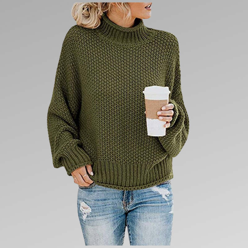 The Charlotte Oversized Wool-Blend Sweater styled