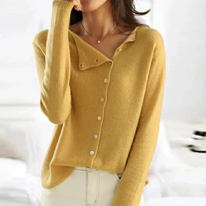 The Clara Buttoned Cardigan Sweater by Maison Fortin