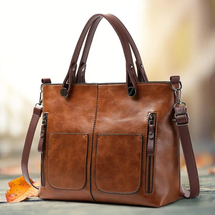 LIVIA™ - Classic Leather Handbag