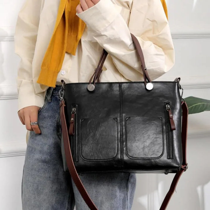 LIVIA™ - Classic Leather Handbag