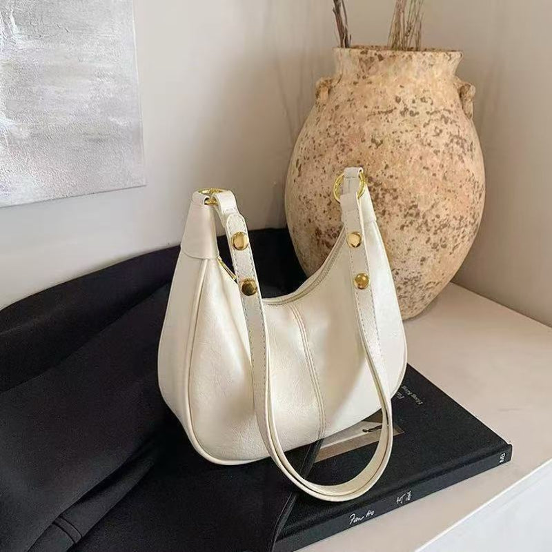 AURELIA™ - Chic Simple Color Zipper Shoulder Bag