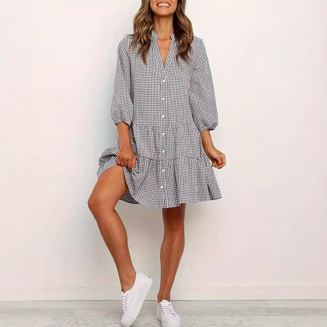 The Ariana Ruffle-Hem Mini Dress styled — Maison Fortin