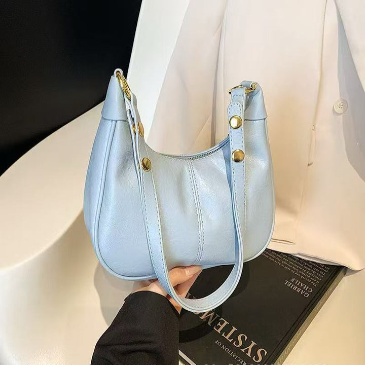 AURELIA™ - Chic Simple Color Zipper Shoulder Bag