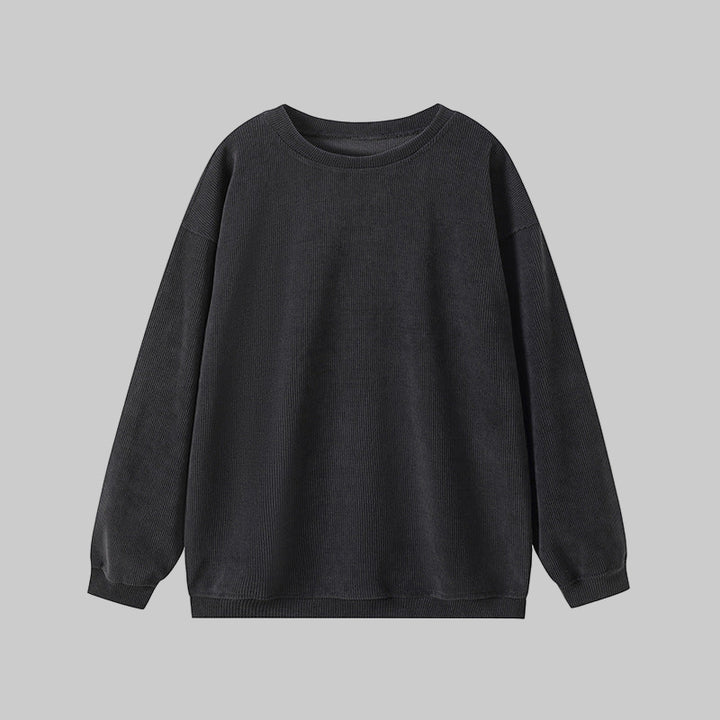 BRITLEY™ - Cozy Plain Long Sleeve Round Neck Sweatshirt