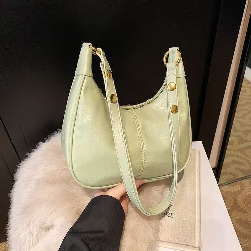 AURELIA™ - Chic Simple Color Zipper Shoulder Bag