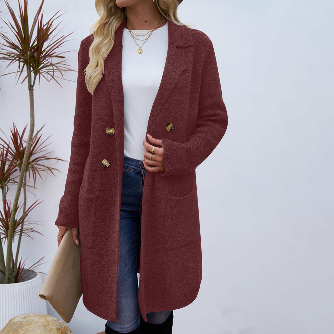 ZAHEKA™ - Casual Long Sleeve Mid Length Coat