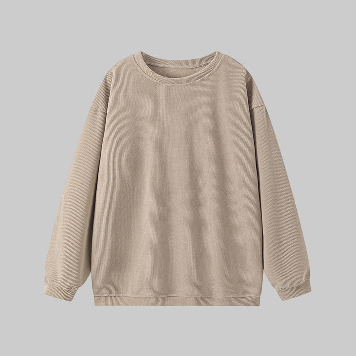BRITLEY™ - Cozy Plain Long Sleeve Round Neck Sweatshirt