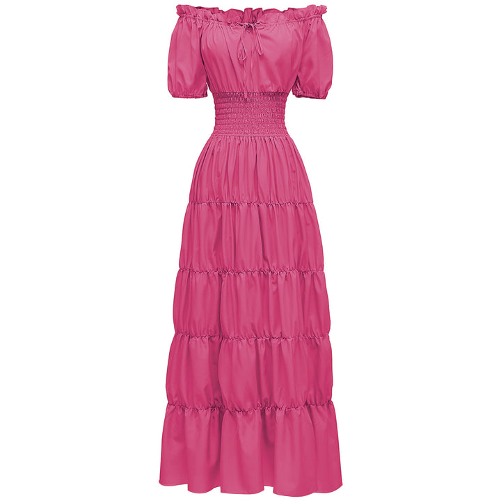 AIZA™ – Classic Corset Long Retro Maxi Dress
