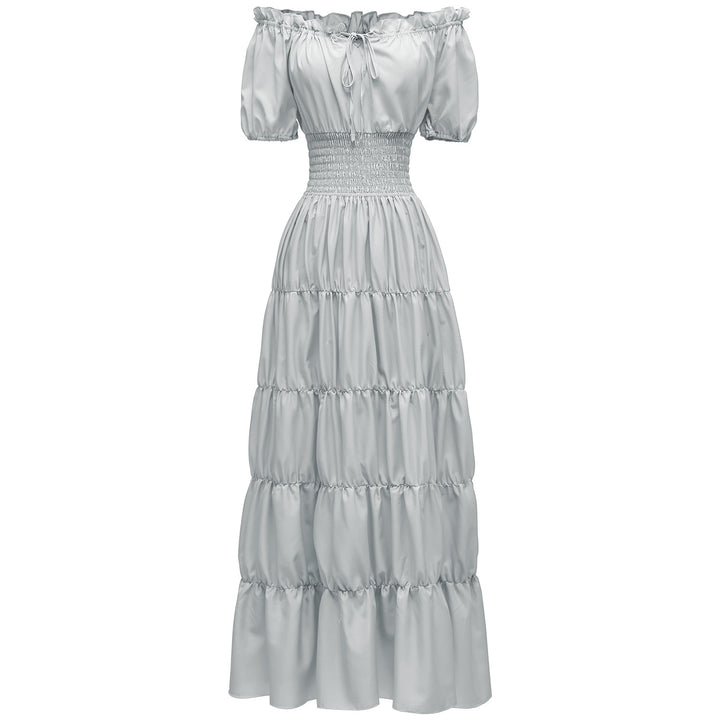 AIZA™ – Classic Corset Long Retro Maxi Dress