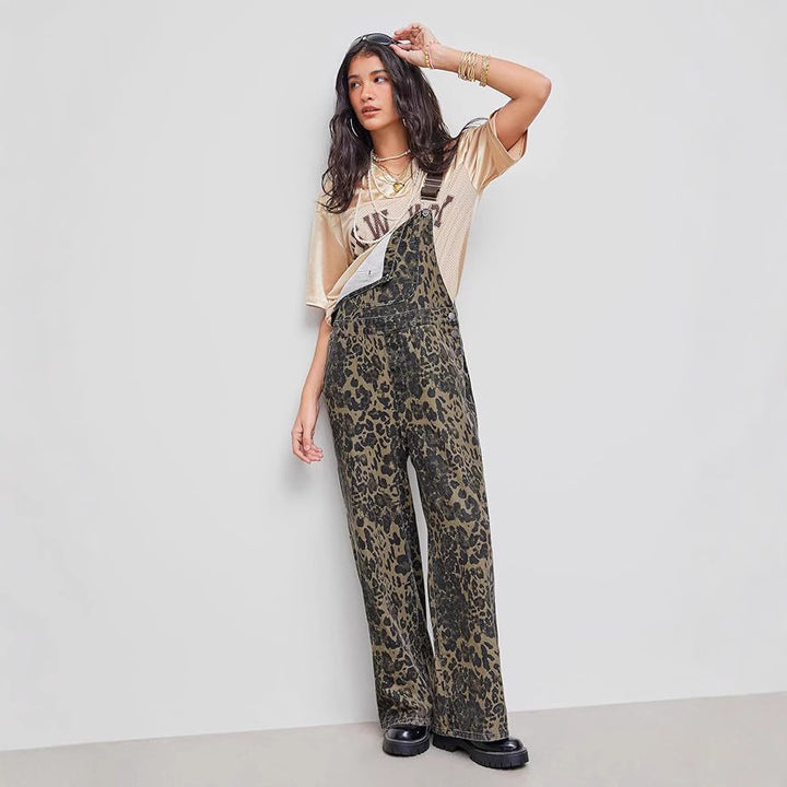 BLANCA™ – Retro Statement Wide-Leg Leopard Jumpsuit