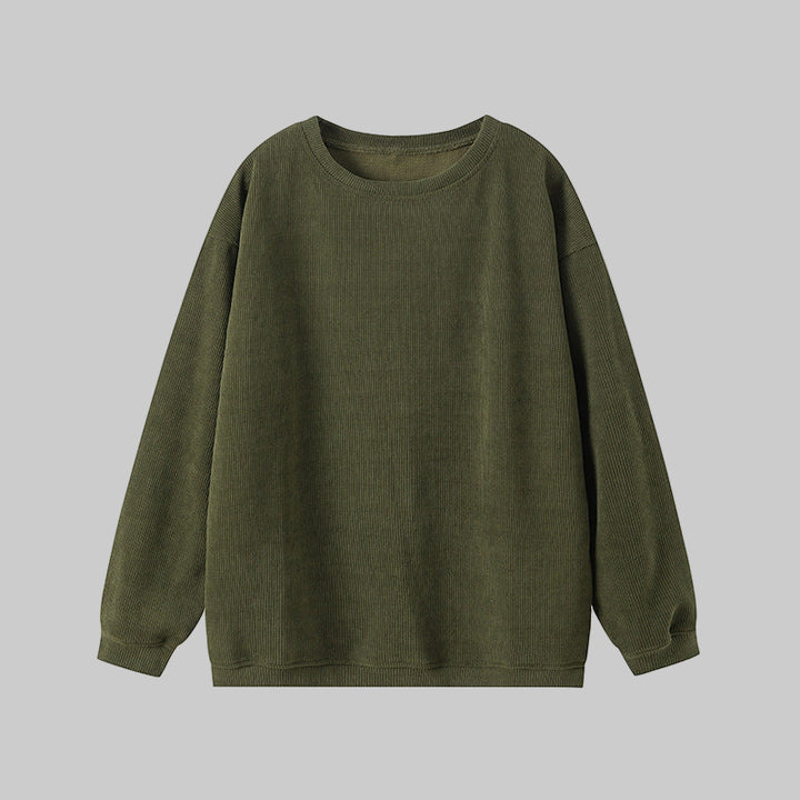 BRITLEY™ - Cozy Plain Long Sleeve Round Neck Sweatshirt