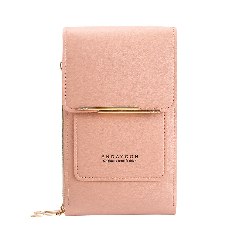 The Adèle Compact Crossbody Messenger in smooth PU leather