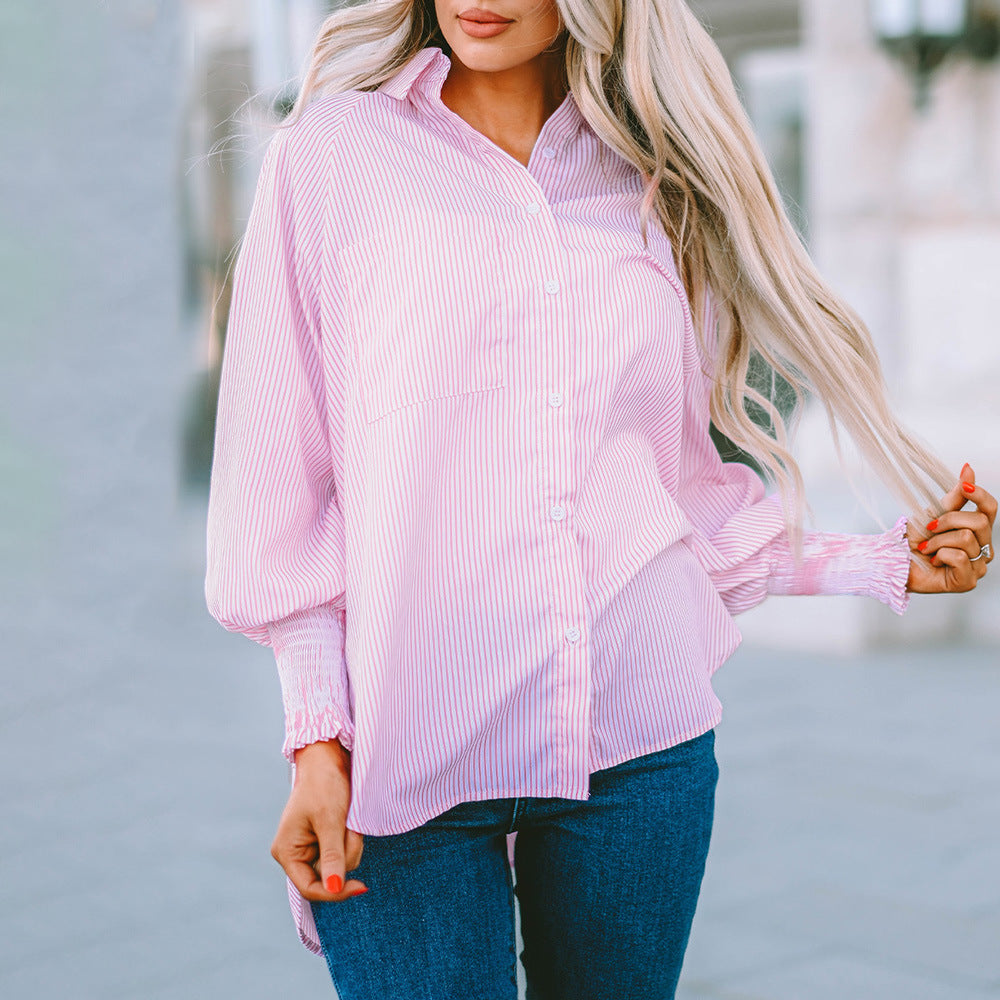 The Maëlys Classic Stripe Cotton Shirt — Maison Fortin