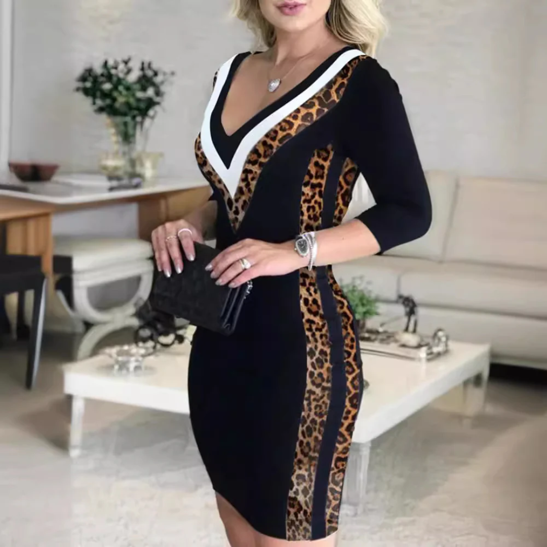 FELINA™ - Modern Panel Bodycon Dress