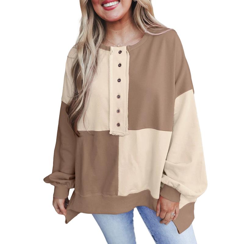 VICTORIA™ - Casual Long Sleeve Pullover with Crewneck for Daily Outfits