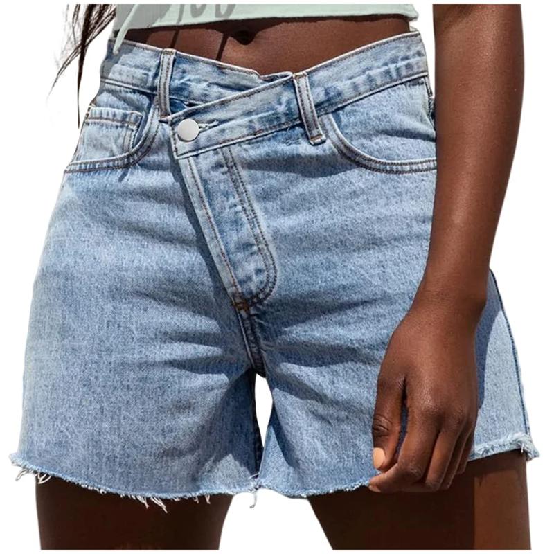 BITUIN™ – Casual High Waisted Crossover Summer Shorts – Susan & Ashley