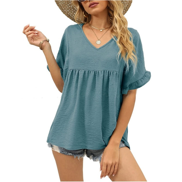 The Celeste Relaxed Cotton Tee — Maison Fortin